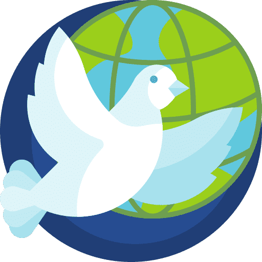 bird flying front of globe